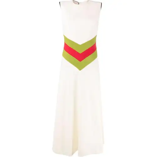 GUCCI SS22 Sleeveless Dress Women's White
