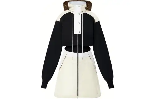 LOUIS VUITTON Long Sleeved Dress Women's Black