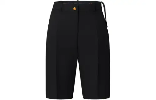 LOUIS VUITTON New Quarterly Products Of LV Casual Shorts Women's Black Moderate