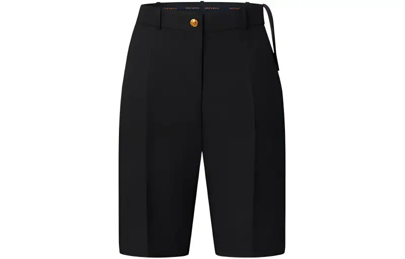 LOUIS VUITTON New Quarterly Products Of LV Casual Shorts Women's Black Moderate