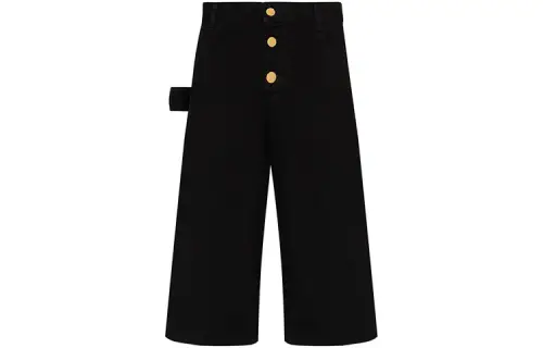Bottega Veneta Jeans Women's Black Moderate Wide Leg Pants