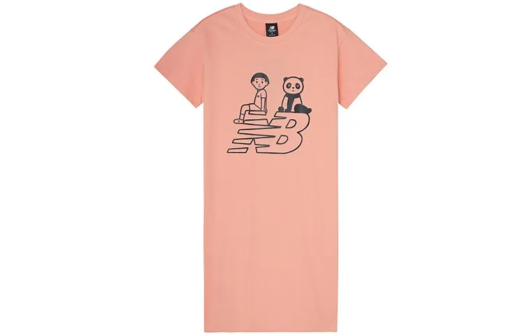 New Balance Noritake Collection Short Sleeved Dress Asian Version Women's Pink