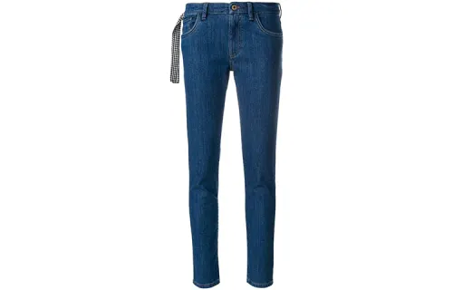 MIU MIU Jeans Women's Blue Moderate Slim Fit Pants