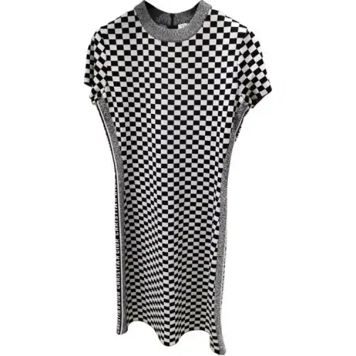 DIOR Short Sleeved Dress Women's Black