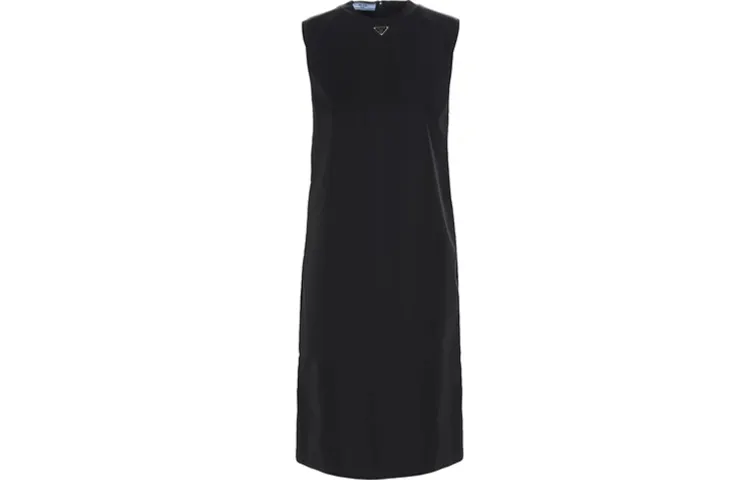 PRADA Sleeveless Shift Midi Dress