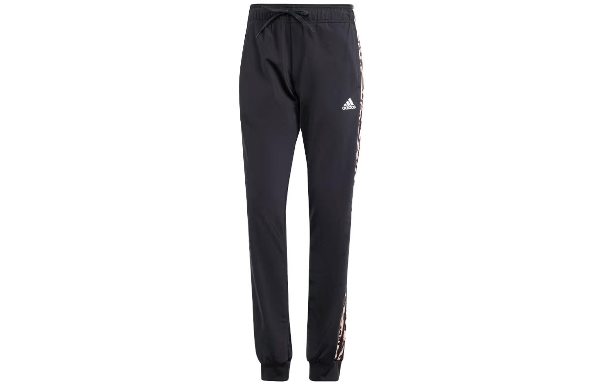 Adidas Free Shipping With AdiClub Essentials Animal Print Tricot 3-Stripes Slim Tapered Track Pants