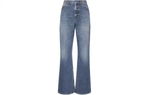 DIOR Jeans Women's Blue Moderate Flared Pants