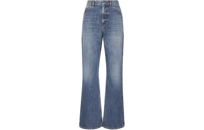 DIOR Jeans Women's Blue Moderate Flared Pants