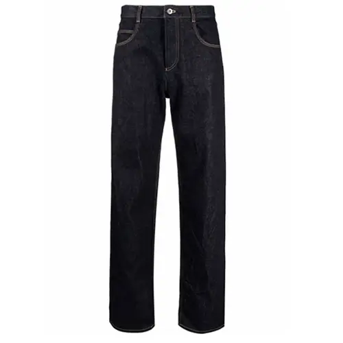 Bottega Veneta FW21 Solid Color Jeans Women's Blue