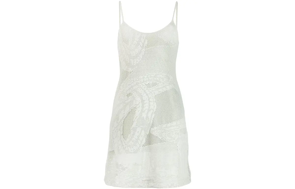 DIESEL Slip Dresses Women's Light Green Thin Short