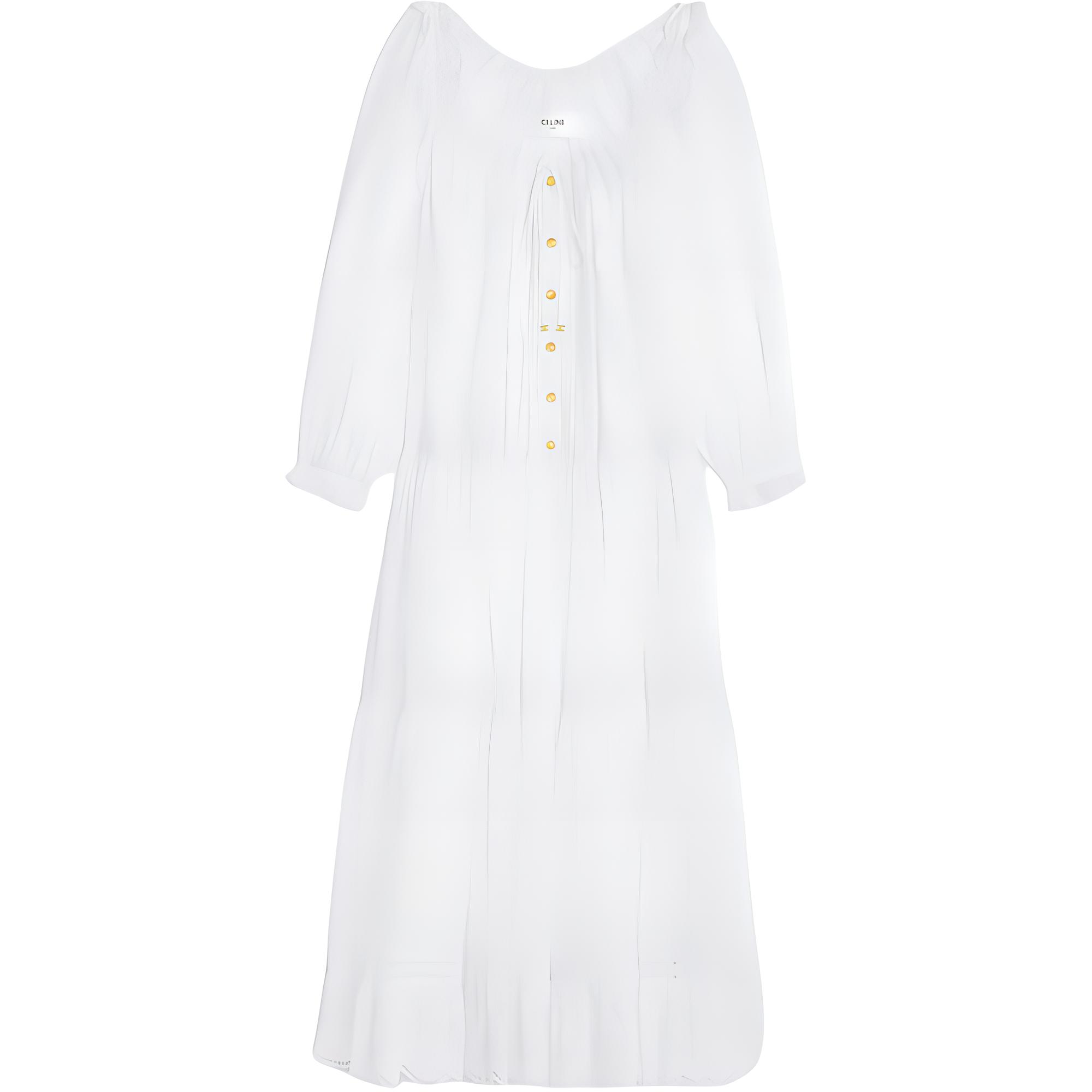 CELINE Embroidered Folk Dress