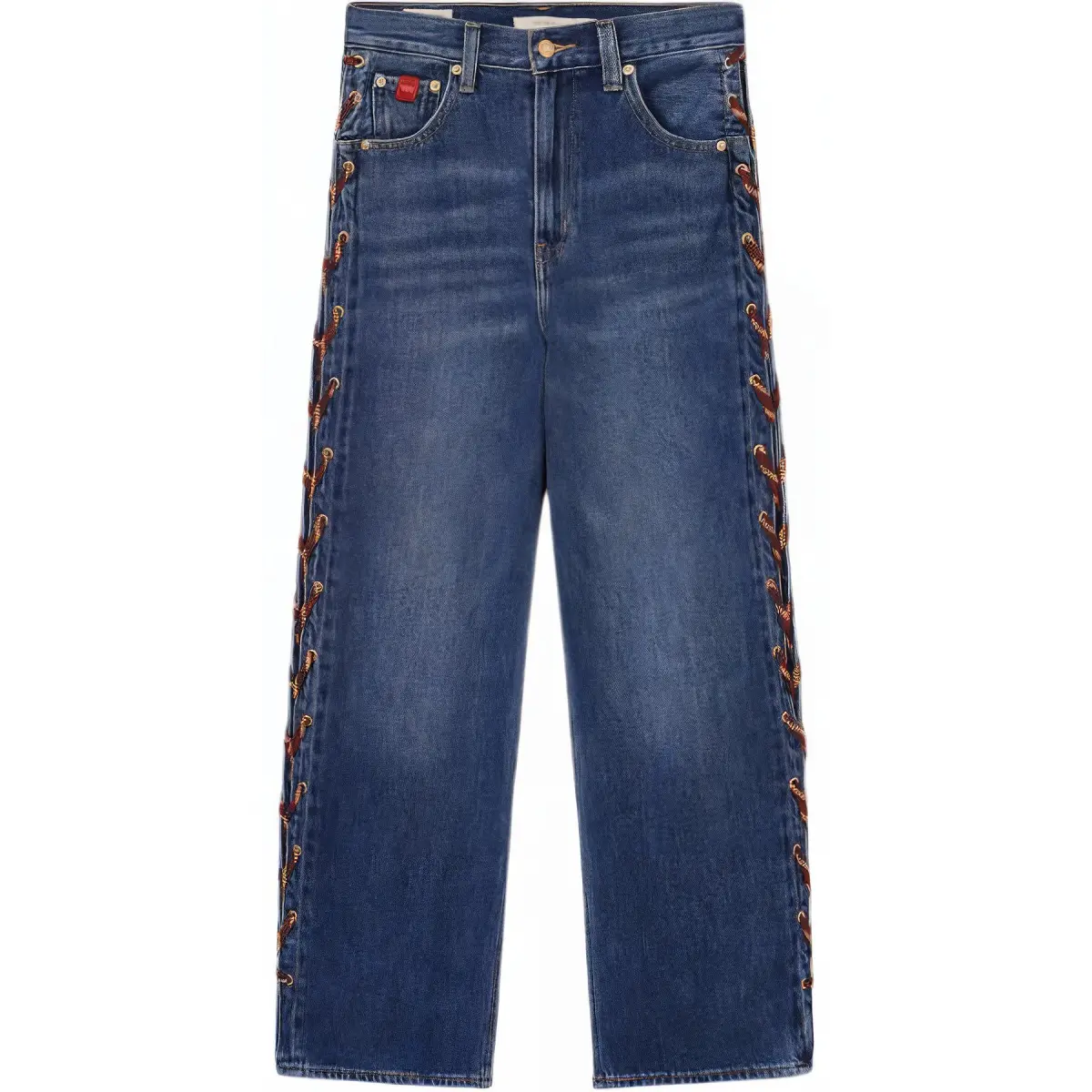 Levi's CNY Jeans Women's Dark Blue Moderate Wide Leg Pants