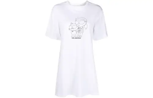 KARL LAGERFELD Ikonik 2.0 Pajama T-shirt Dress