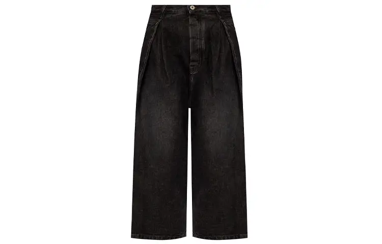 LOEWE Jeans Women's Black Moderate Wide Leg Pants