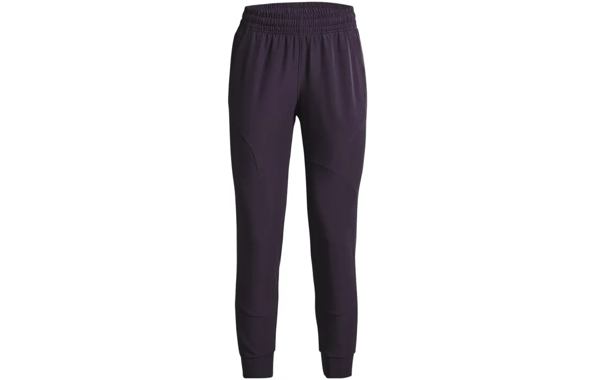 Under Armour Unstoppable Knitted Sweatpants Women's Formal Wear Purple Moderate Cuffed Pants