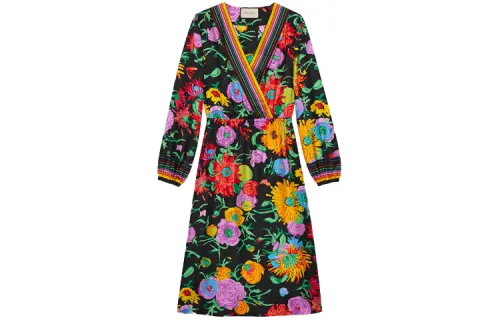 【Previous Season】x Ken Scott floral print silk dress