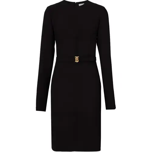 Burberry FW22 Long Sleeved Dress Women's Black