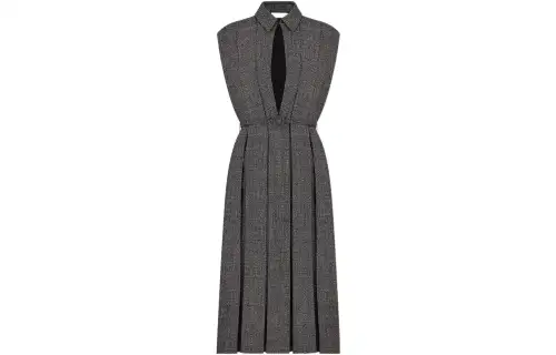 DIOR Sleeveless Dress Women's Gray