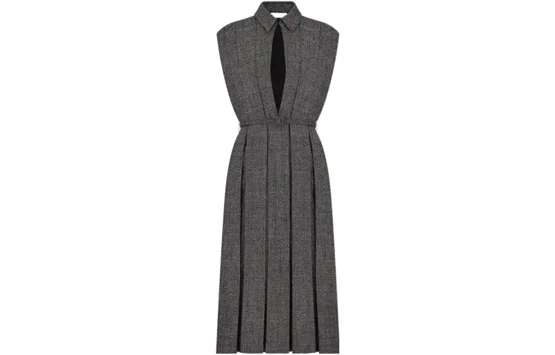 DIOR Sleeveless Dress Women's Gray