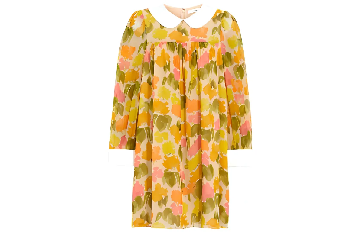 COACH Long Sleeved Dress Women's Yellow
