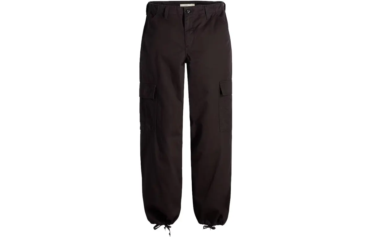 Levi's Cargo Pants Women's Black Moderate Cuffed Pants