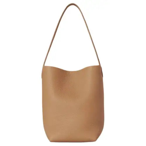 THE ROW N/S Park Grain Calfskin Tote Bag, Shopping Bag, Shoulder Bag, Handbag Women's Cinnamon