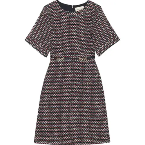 【Previous Season】Sequin tweed dress