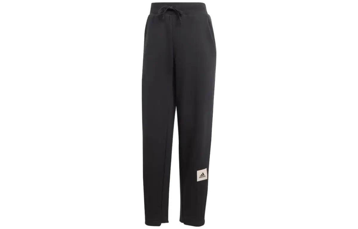 Adidas Lounge Knitted Sweatpants Women's Black Moderate Tapered Pants