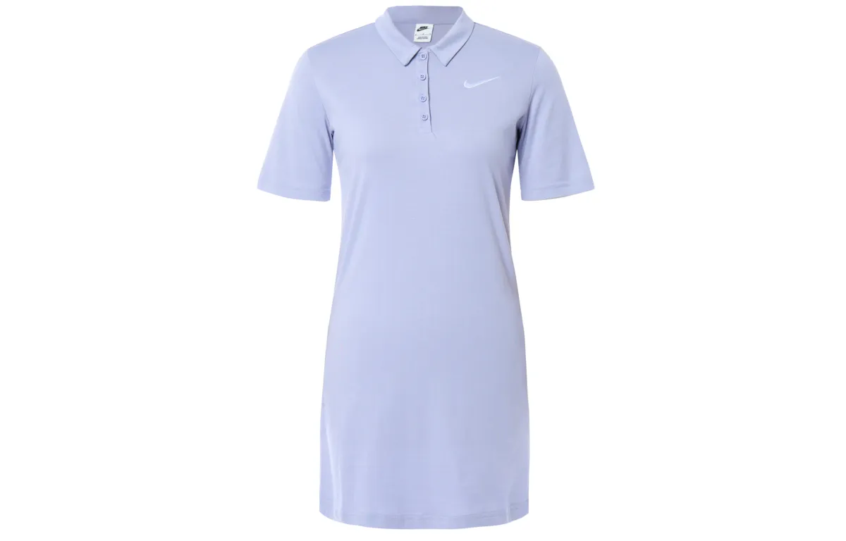 Nike Sportswear Short Sleeved Dress Women's Mist Gray Blue
