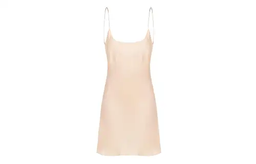 MIU MIU SS23 Slip Dress Women's Beige