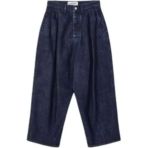 LOEWE Jeans Women's Blue Moderate Wide Leg Pants