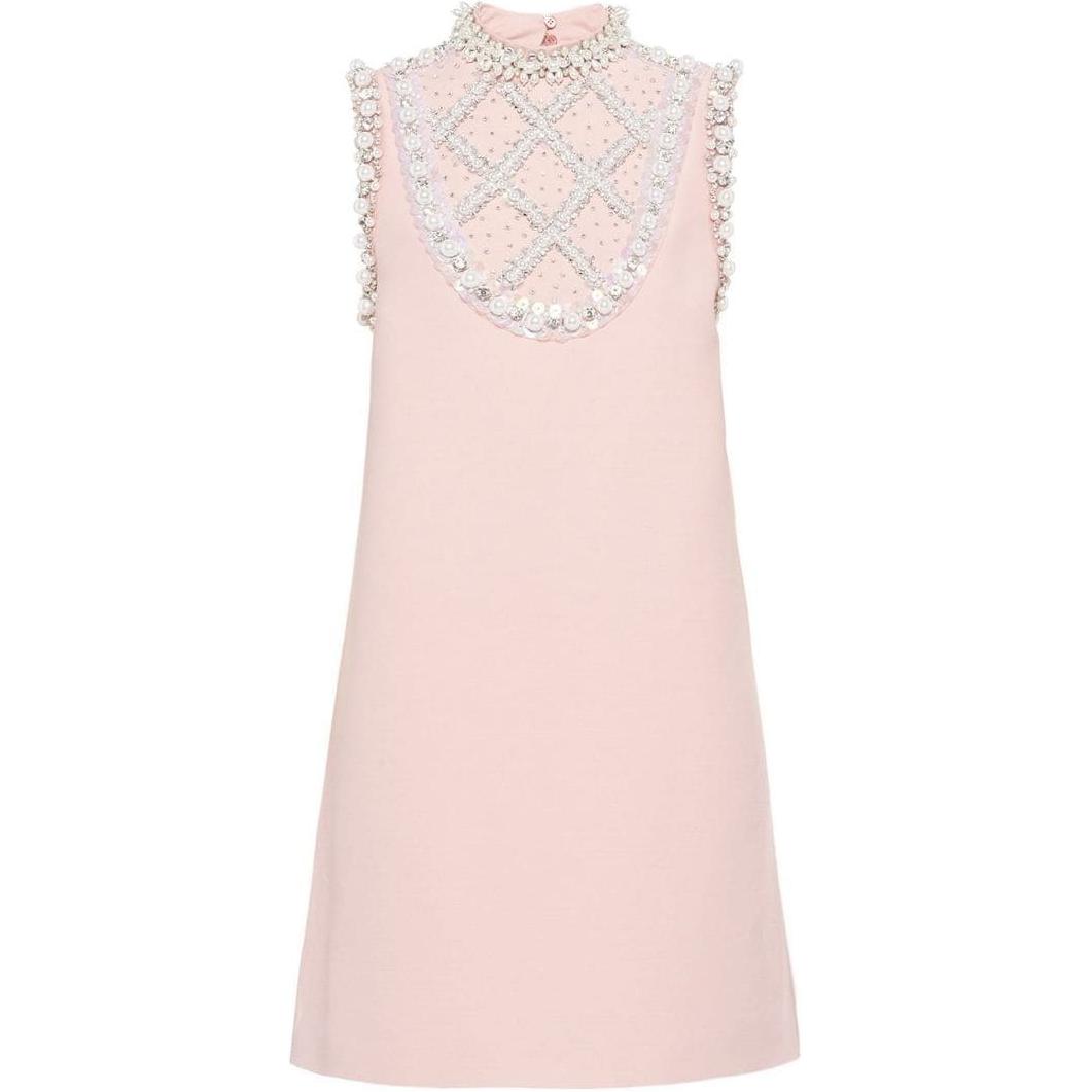 【Previous Season】pearl-embellished mini dress