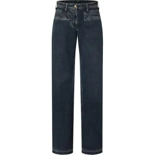 LOUIS VUITTON Nautical Lv Patch Flared Jeans