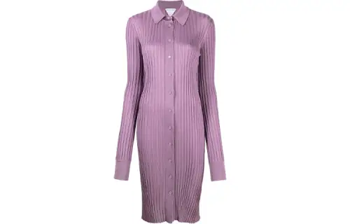 Bottega Veneta FW21 Long Sleeved Dress Women's Purple