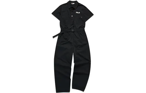 FILA FUSION FILA trendy brand FILA FUSION Baishan l joint series casual jumpsuit women's dark black
