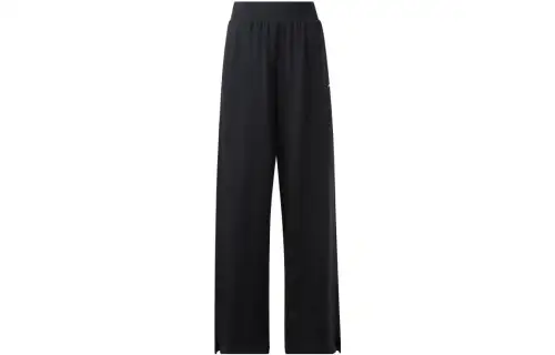 Reebok Knitted Sweatpants Women's Black Moderate Straight Fit Pants