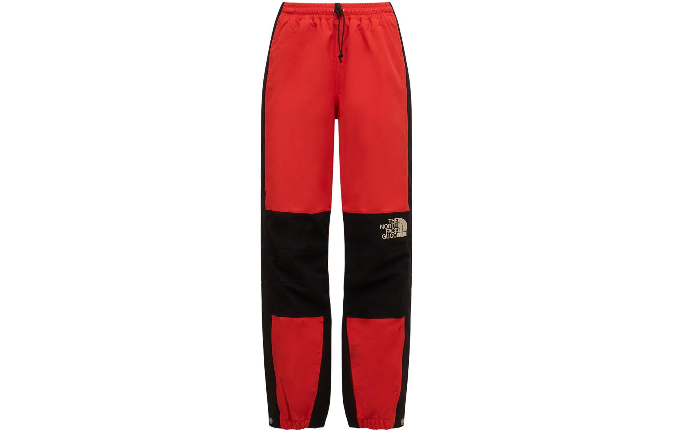 Женские штаны Gucci x The North Face (красные)