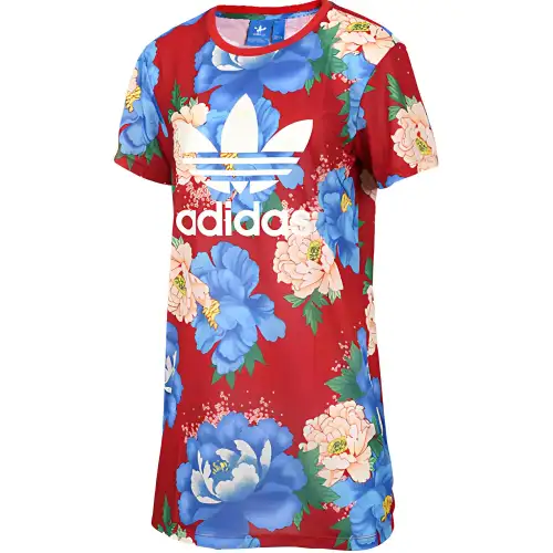 Adidas Originals Trefoil Short Sleeved Dress Women's Multicolor