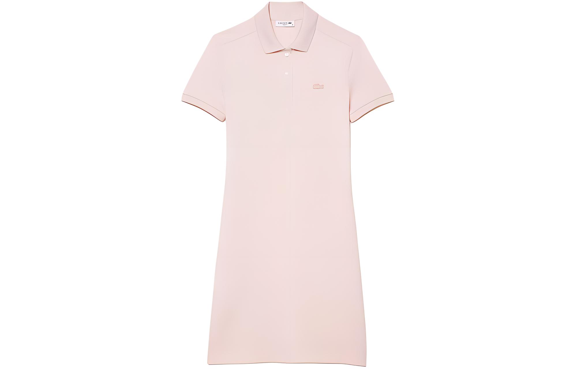 Женское платье LACOSTE Поло (розовое)