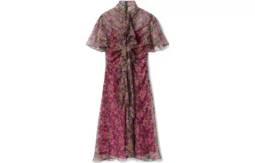 GUCCI FW24 Short Sleeved Dress Women's Multicolor