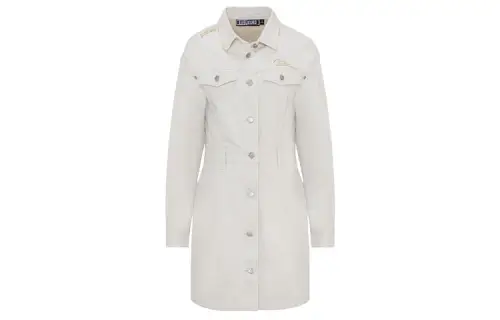 EVISU Long Sleeved Dress Women's White
