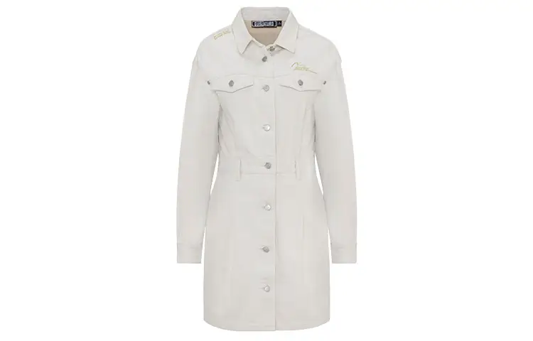 EVISU Long Sleeved Dress Women's White