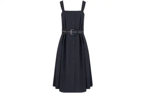 DIOR Quarterly New Products Sleeveless Dresses Women's Black Boat Neck Moderate
