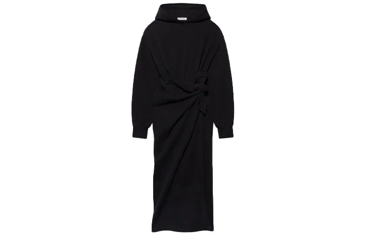 Balenciaga Easywrap Hooded Dress 'Black'