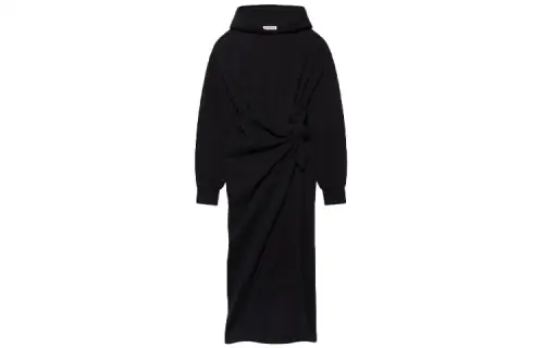 Balenciaga Easywrap Hooded Dress 'Black'
