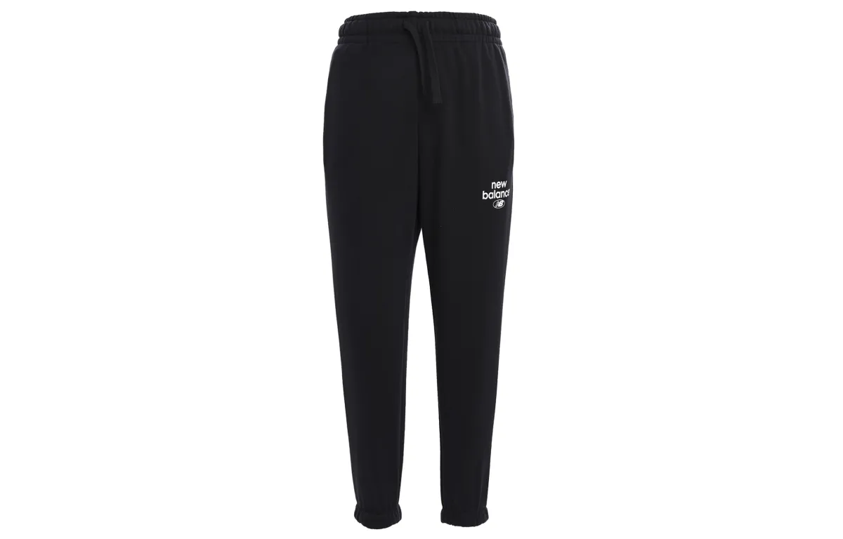 New Balance Knitted Sweatpants Women's Black Moderate Cuffed Pants