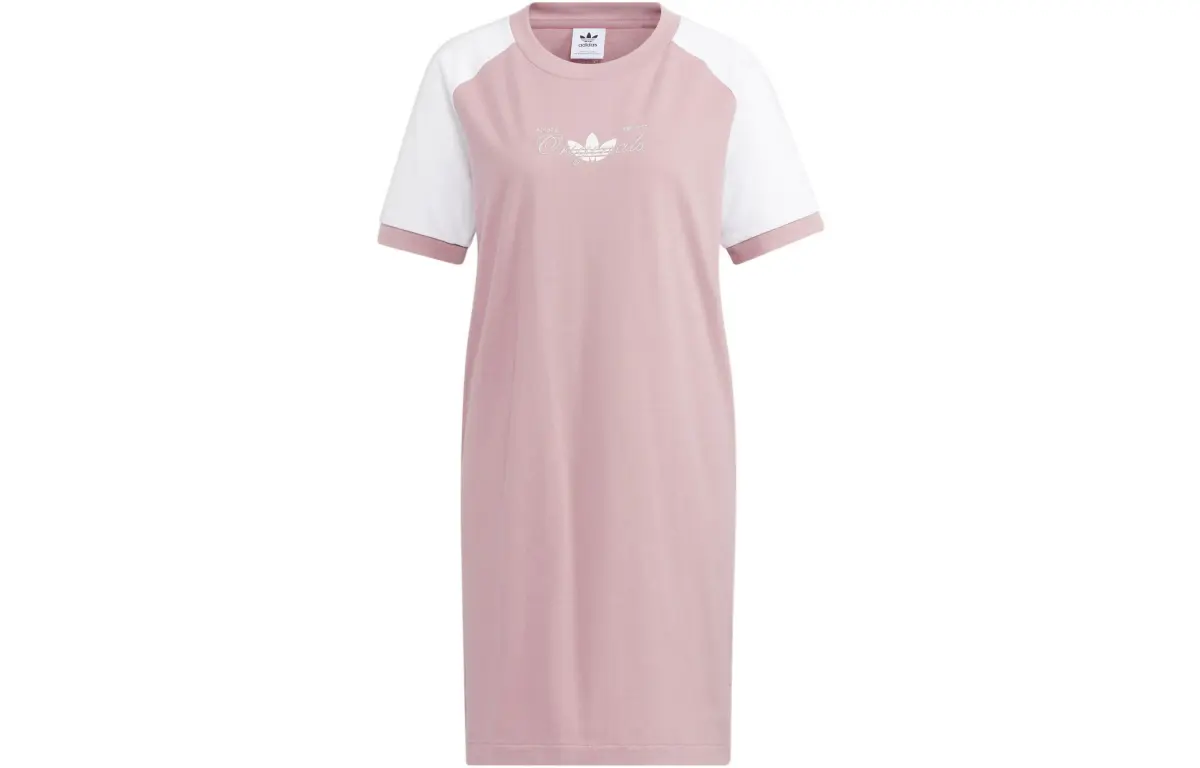 Adidas Originals Short Sleeved Dress Women's Purple Pink