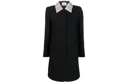 MIU MIU FW22 Long Sleeved Dress Women's Black