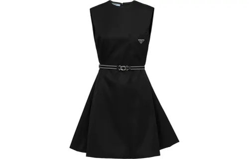 PRADA Re Nylon SS21 Sleeveless Dress Women's Black