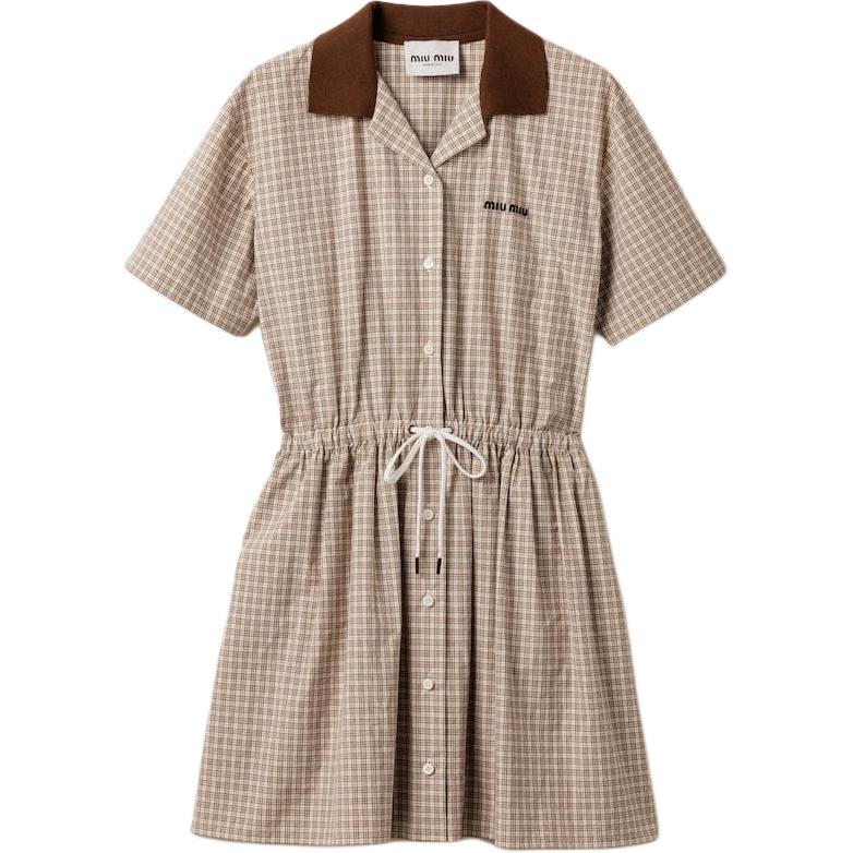 Женское платье MIU MIU (бежевое)